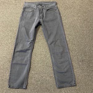 Levi’s 514 gray straight leg jeans